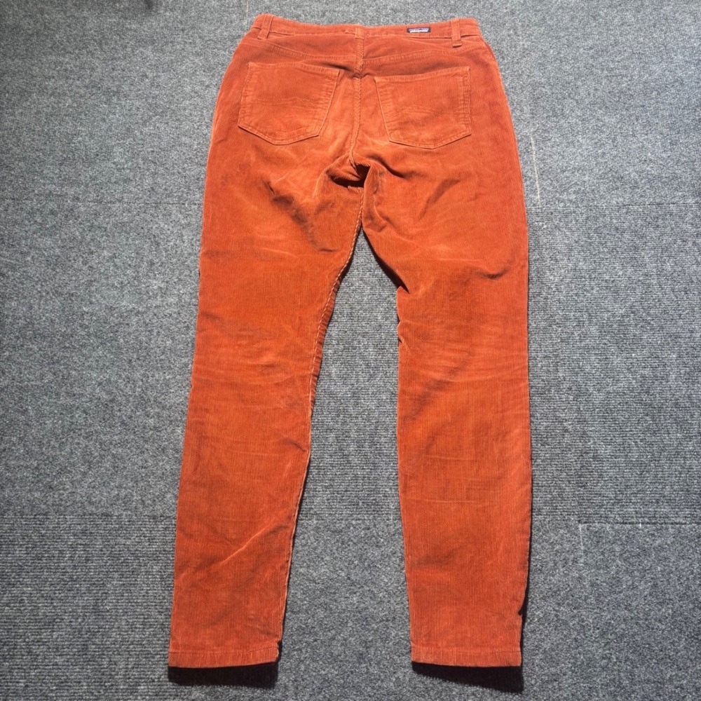 Patagonia Womens Organic Cotton Corduroy Slim Pants Burnt Orange Rust Size 29 - Picture 3 of 8